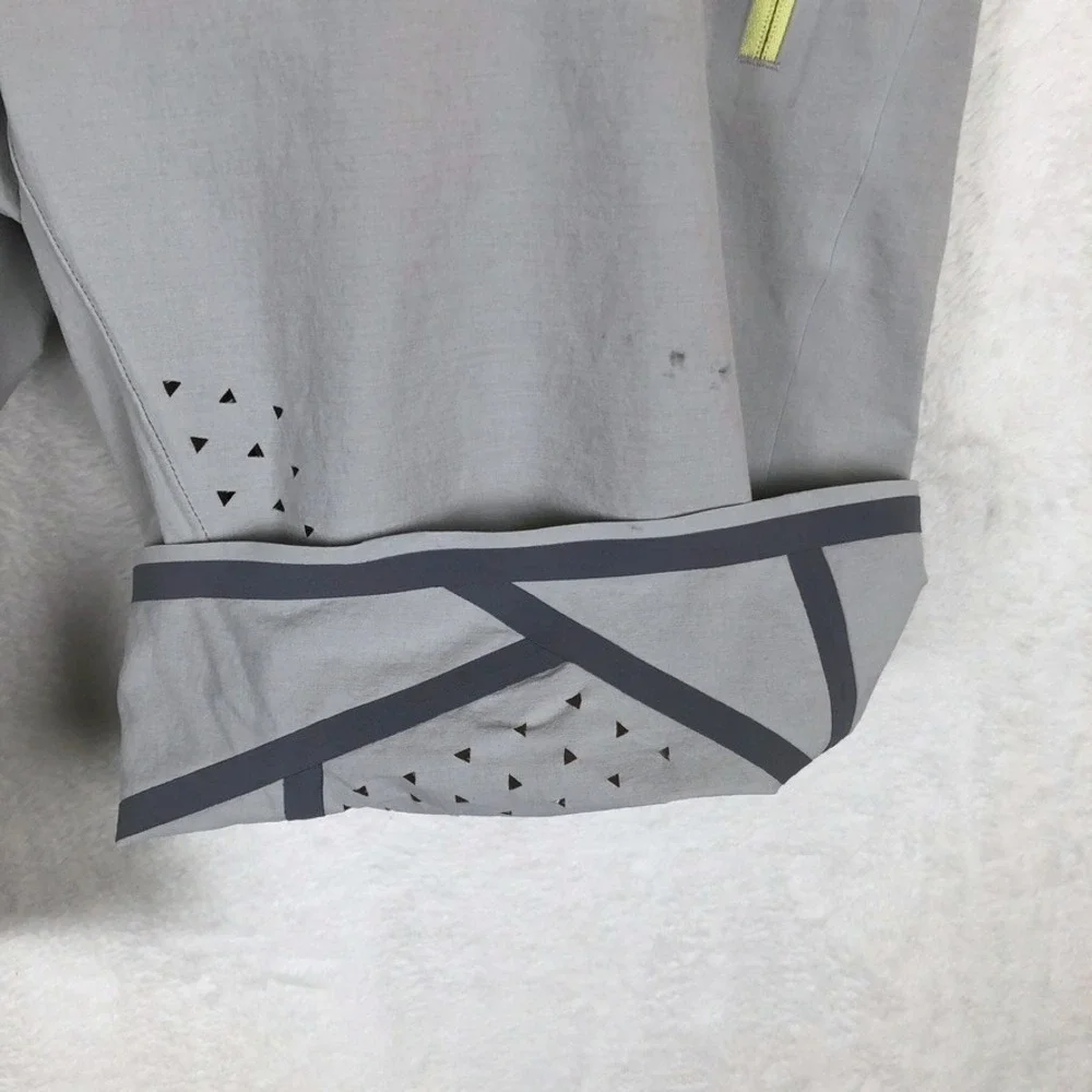 PEARL IZUMI Summit Shell‎ Cycling Shorts Women's Sz 10 Grey Neon Yellow 19212001